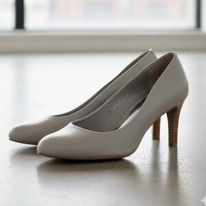 Lauren Ralph Lauren Women's Gray Leather Heels